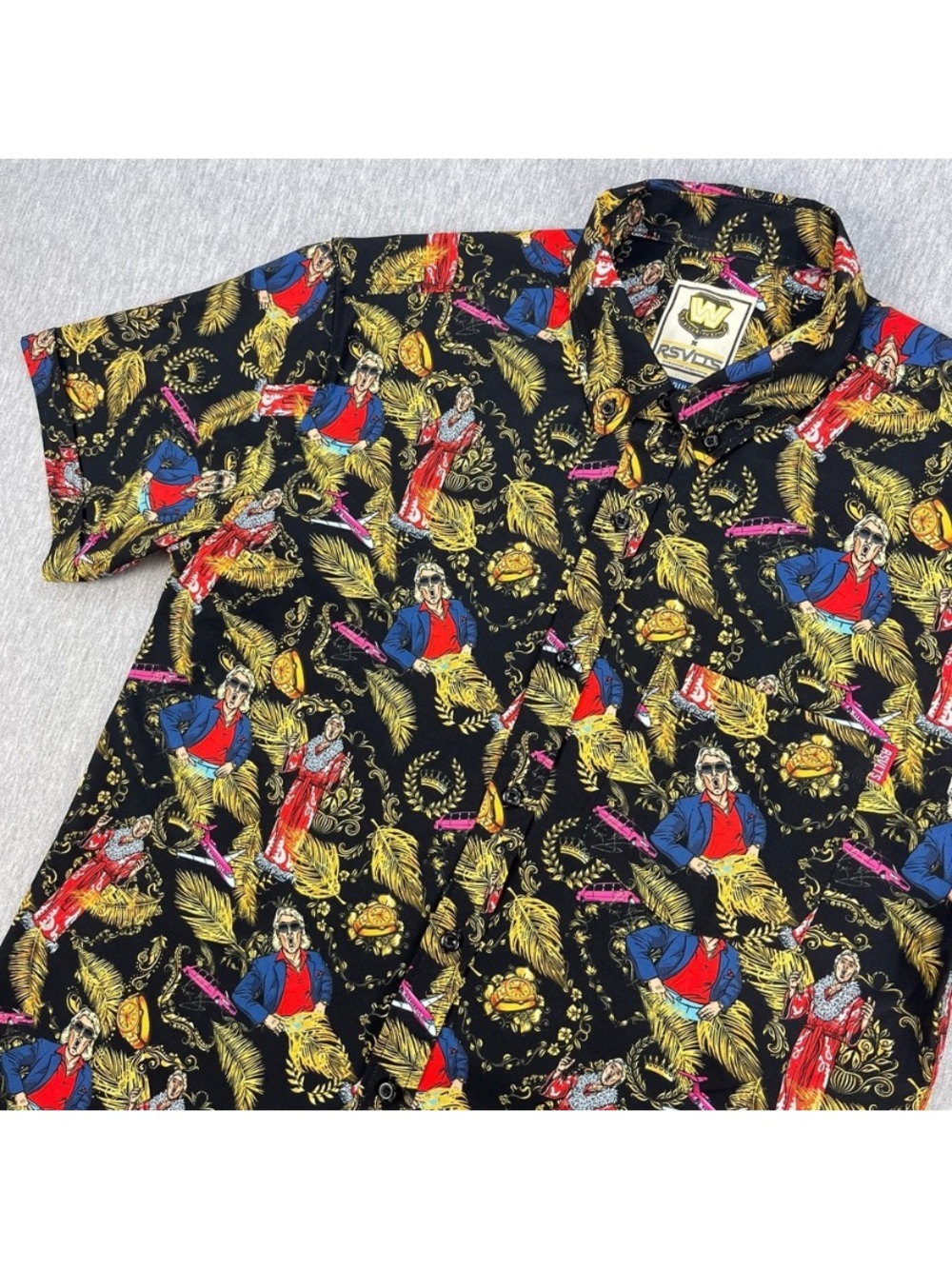 WWE x RSVLTS legends "Nature Boy" Ric Flair button up shirt xxlarge